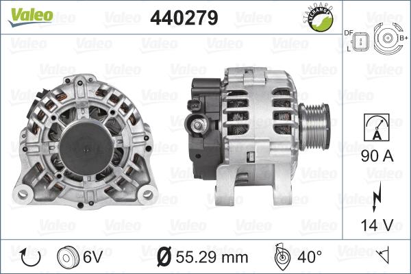 Valeo 440279 - Генератор autodnr.net