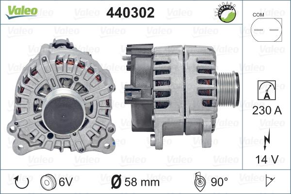 Valeo 440302 - Генератор autocars.com.ua