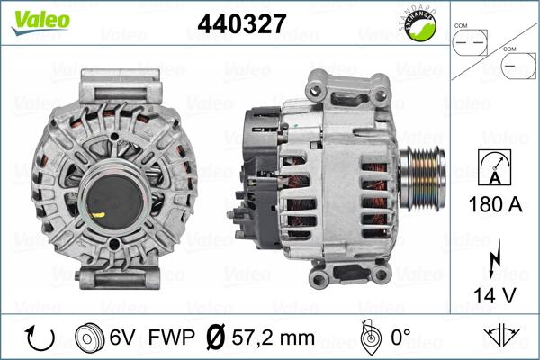 Valeo 440327 - Генератор avtokuzovplus.com.ua