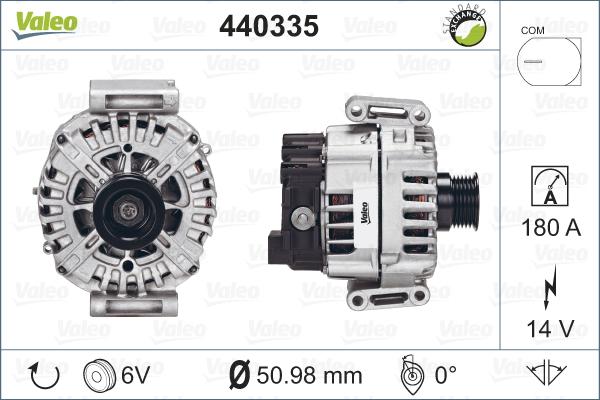 Valeo 440335 - Генератор autocars.com.ua