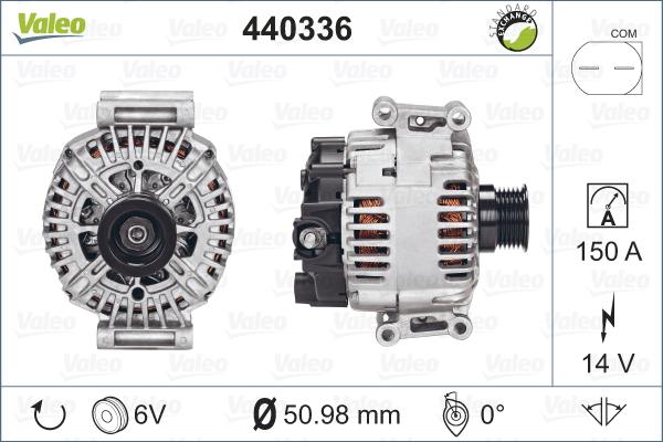 Valeo 440336 - Генератор avtokuzovplus.com.ua