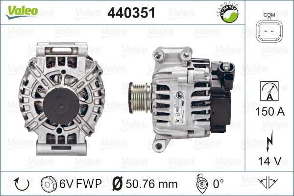 Valeo 440351 - Генератор autocars.com.ua