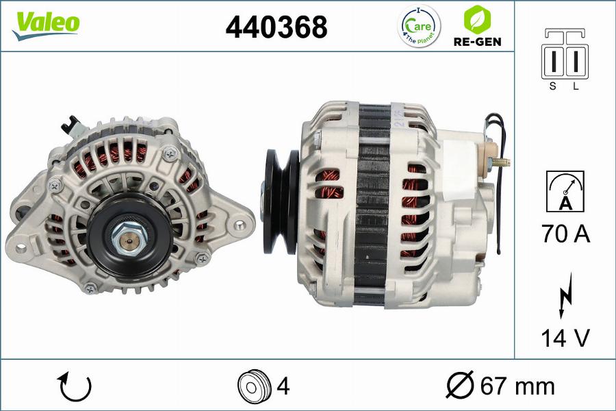 Valeo 440368 - Генератор autodnr.net