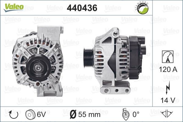 Valeo 440436 - Генератор avtokuzovplus.com.ua