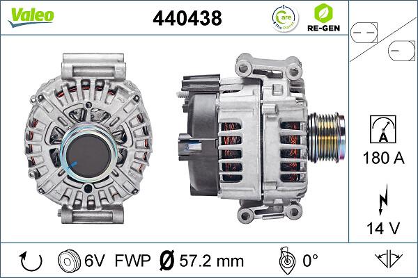 VALEO 440438 - Генератор autocars.com.ua
