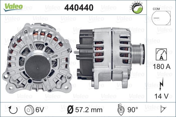 Valeo 440440 - Генератор autocars.com.ua