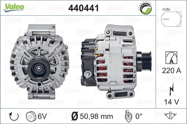 Valeo 440441 - Генератор avtokuzovplus.com.ua