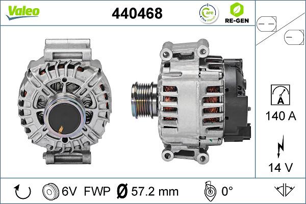 VALEO 440468 - Генератор autocars.com.ua