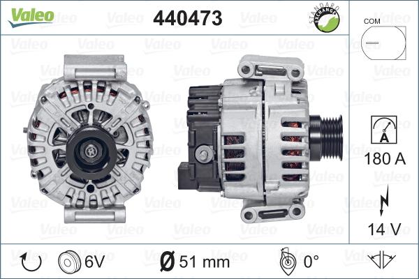 Valeo 440473 - Генератор autocars.com.ua