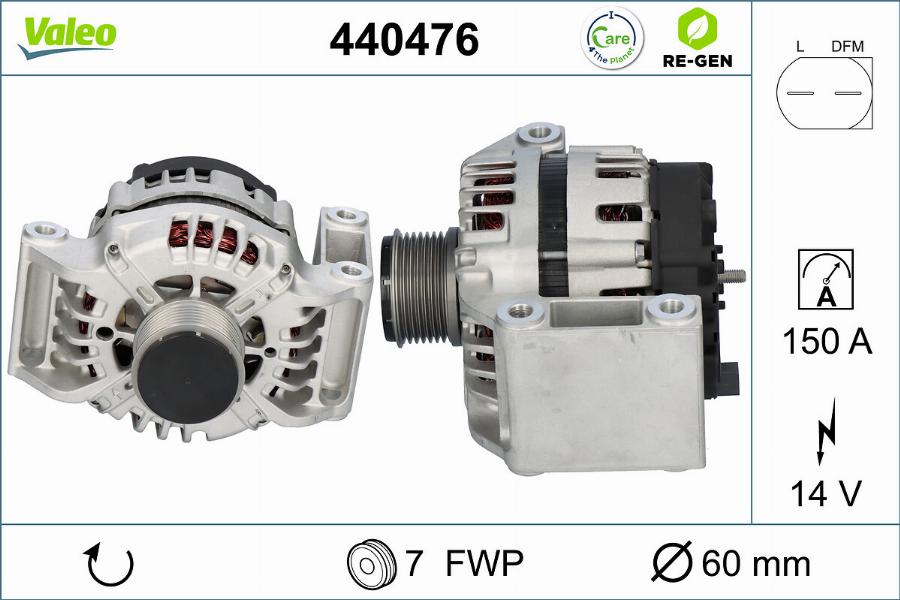 Valeo 440476 - Генератор autodnr.net