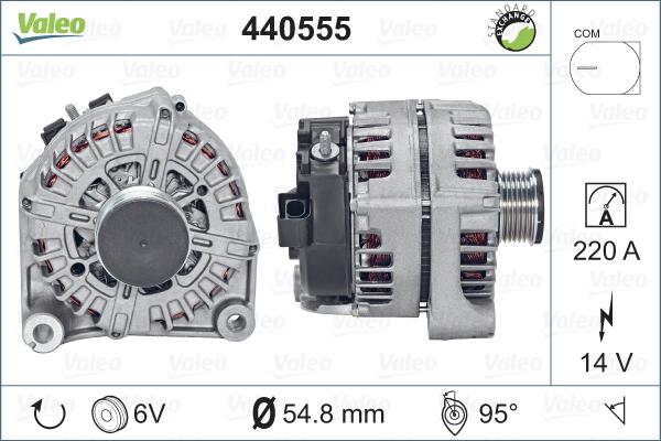 Valeo 440555 - Генератор autocars.com.ua