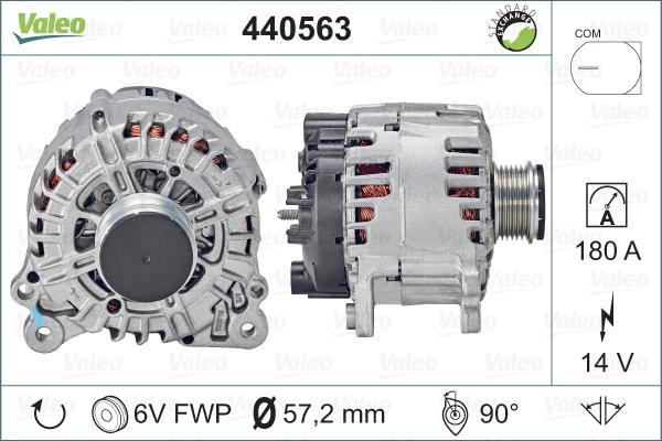 Valeo 440563 - Генератор autocars.com.ua