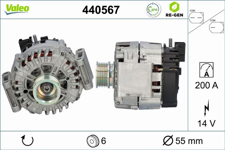 Valeo 440567 - Генератор autocars.com.ua