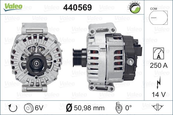 Valeo 440569 - Генератор avtokuzovplus.com.ua