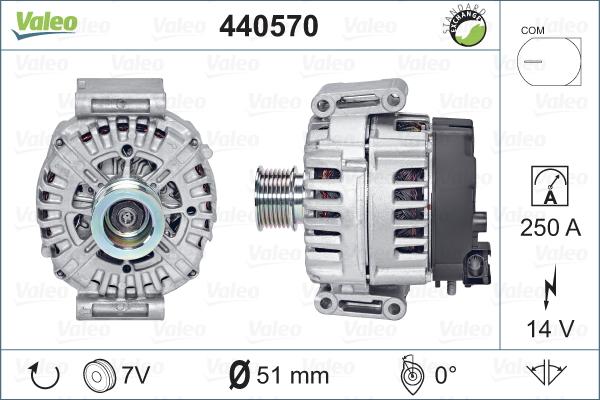 Valeo 440570 - Генератор autocars.com.ua