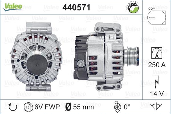 Valeo 440571 - Генератор avtokuzovplus.com.ua