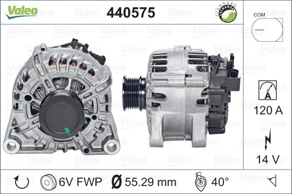 Valeo 440575 - Генератор autocars.com.ua