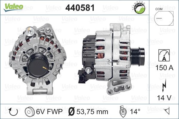 Valeo 440581 - Генератор avtokuzovplus.com.ua