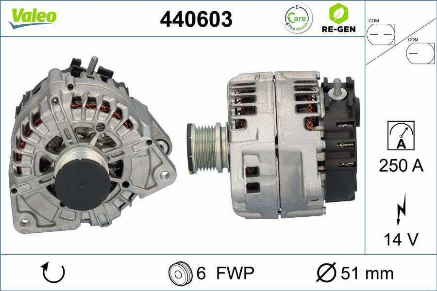 Valeo 440603 - Генератор avtokuzovplus.com.ua