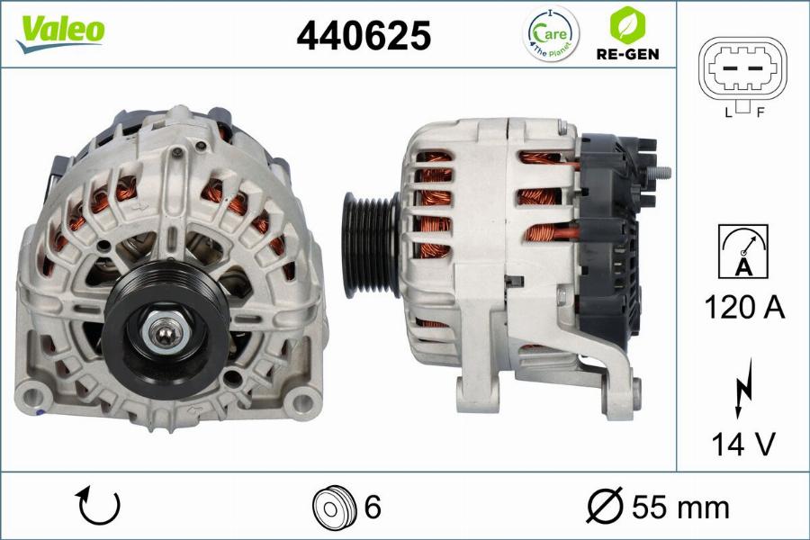 Valeo 440625 - Генератор avtokuzovplus.com.ua