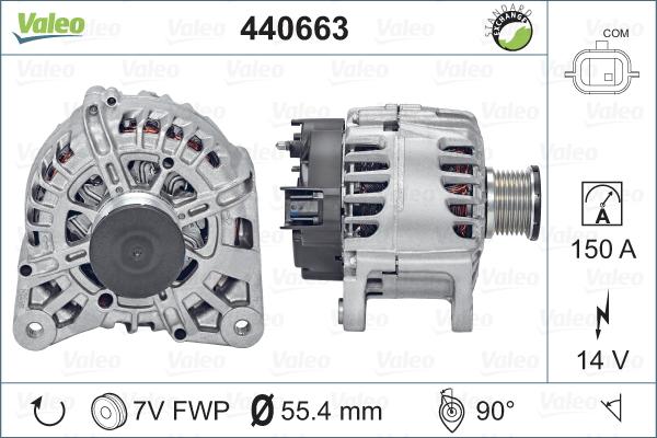 Valeo 440663 - Генератор autocars.com.ua