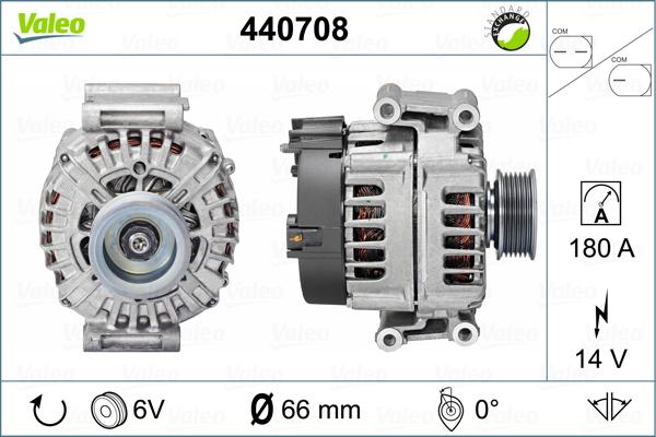 Valeo 440708 - Генератор avtokuzovplus.com.ua