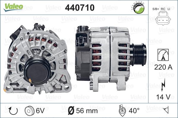 Valeo 440710 - Генератор autocars.com.ua