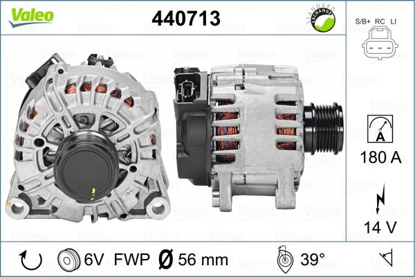 Valeo 440713 - Генератор autocars.com.ua