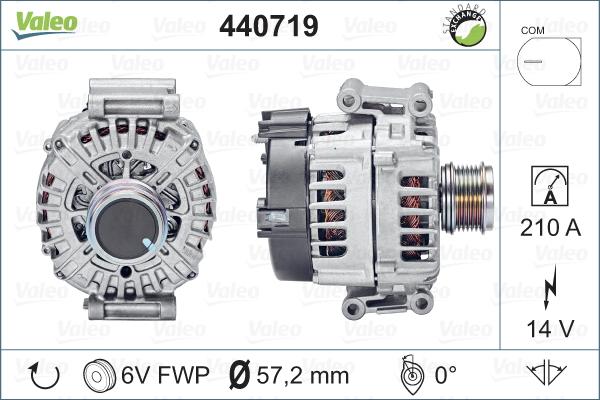 Valeo 440719 - Генератор avtokuzovplus.com.ua