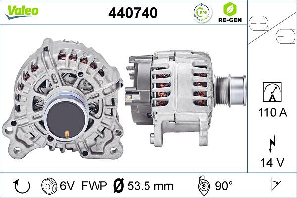 VALEO 440740 - Генератор autocars.com.ua
