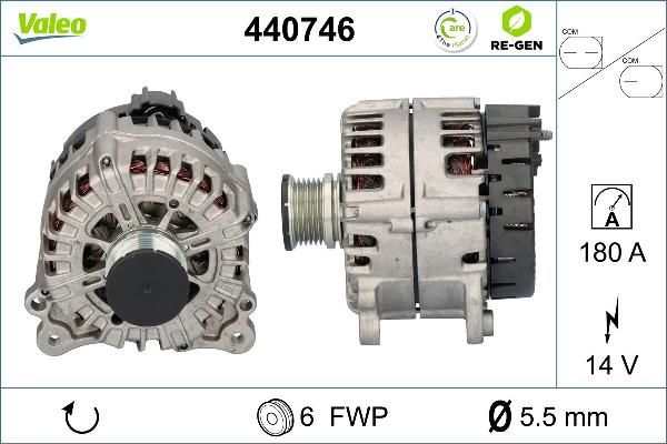 VALEO 440746 - Генератор autocars.com.ua
