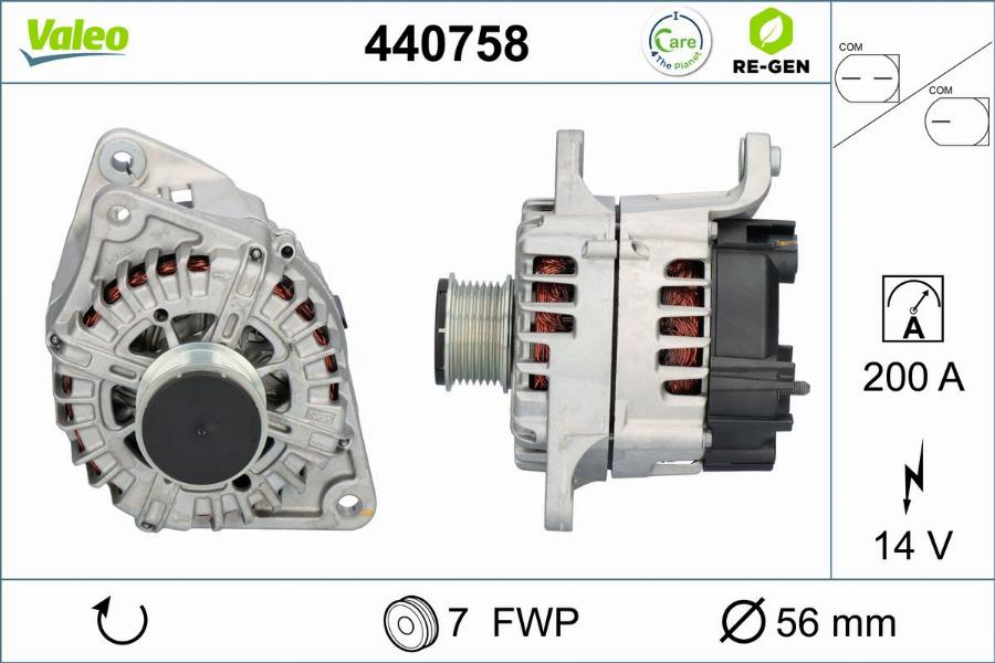 Valeo 440758 - Генератор avtokuzovplus.com.ua