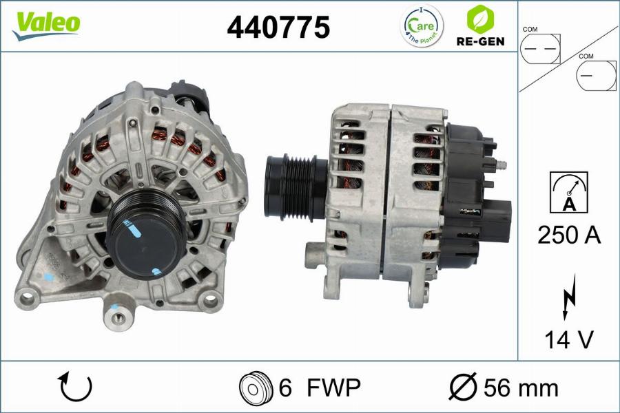 Valeo 440775 - Генератор autocars.com.ua