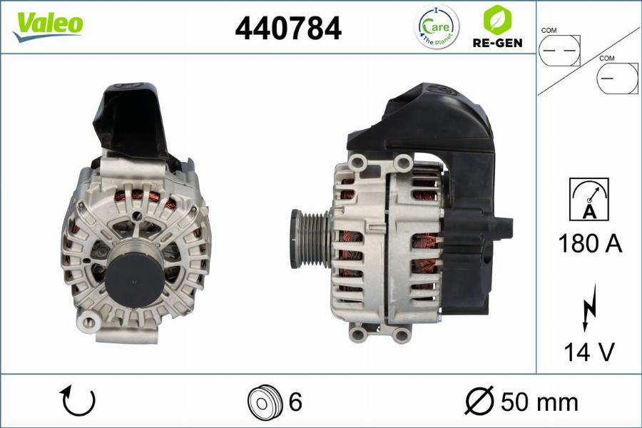 Valeo 440784 - Генератор avtokuzovplus.com.ua