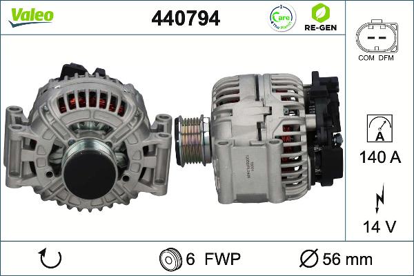 VALEO 440794 - Генератор autocars.com.ua