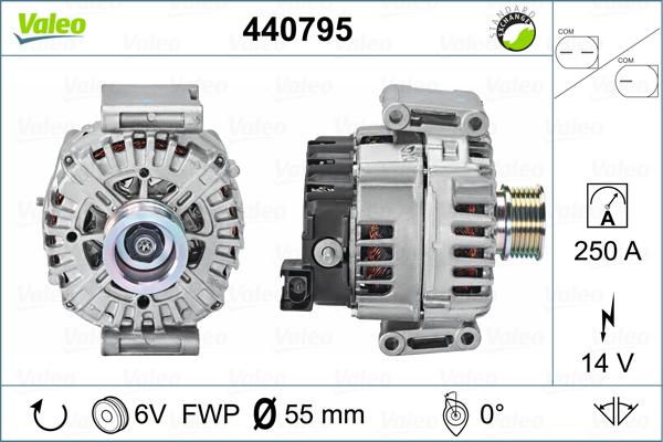 Valeo 440795 - Генератор autocars.com.ua