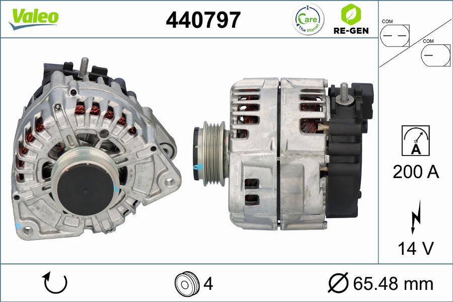 Valeo 440797 - Генератор autocars.com.ua