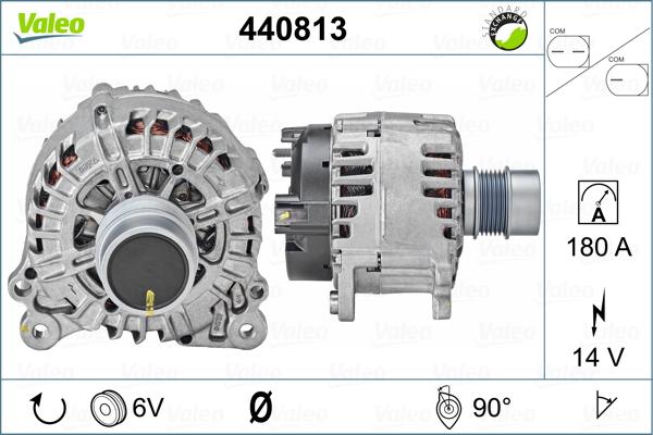 Valeo 440813 - Генератор autocars.com.ua