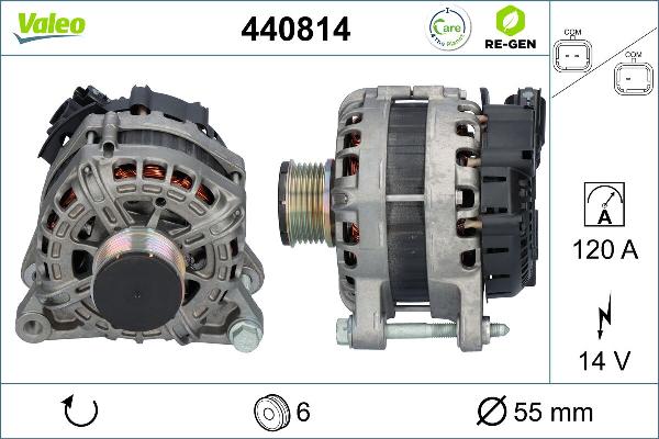 VALEO 440814 - Генератор autocars.com.ua