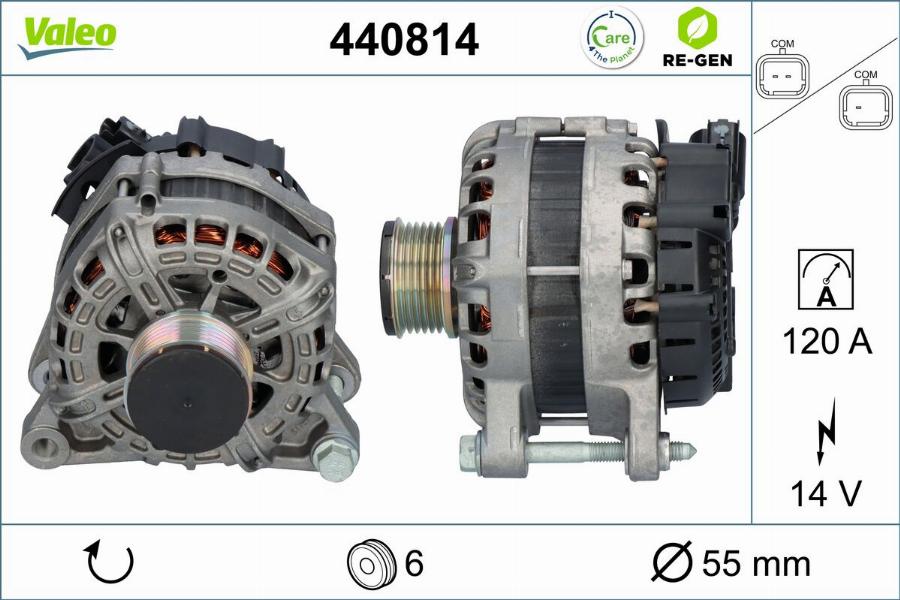 Valeo 440814 - Генератор autodnr.net