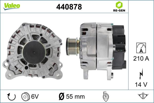 Valeo 440878 - Генератор autocars.com.ua