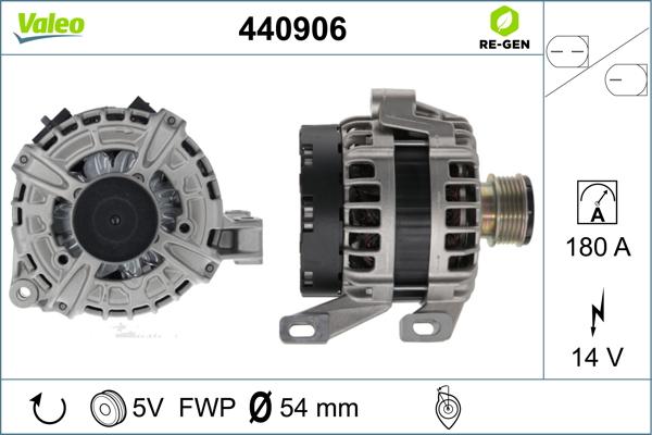 Valeo 440906 - Генератор autocars.com.ua