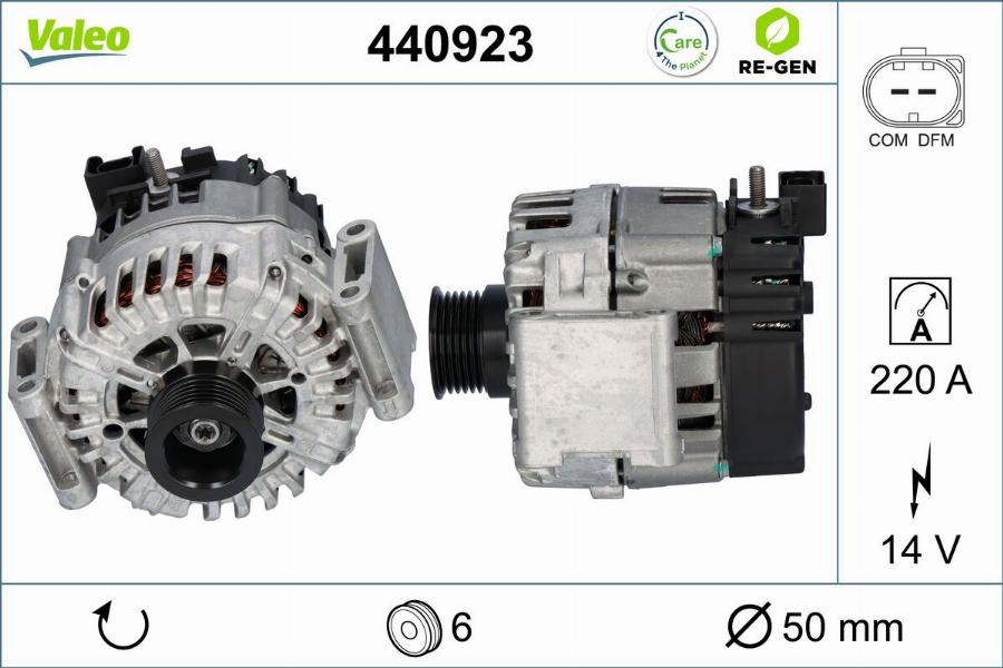 Valeo 440923 - Генератор autocars.com.ua