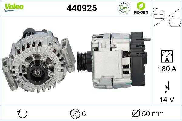 VALEO 440925 - Генератор autocars.com.ua