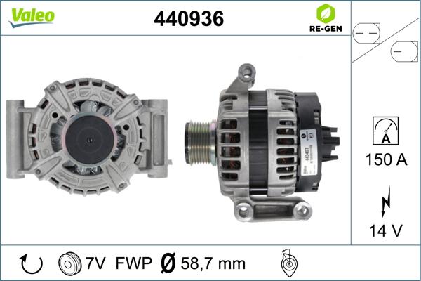 Valeo 440936 - Генератор autodnr.net