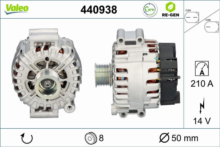 Valeo 440938 - Генератор avtokuzovplus.com.ua