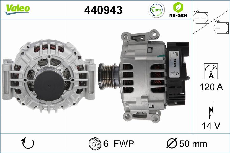 Valeo 440943 - Генератор autodnr.net