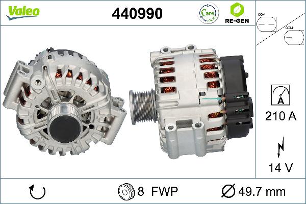 VALEO 440990 - Генератор autocars.com.ua