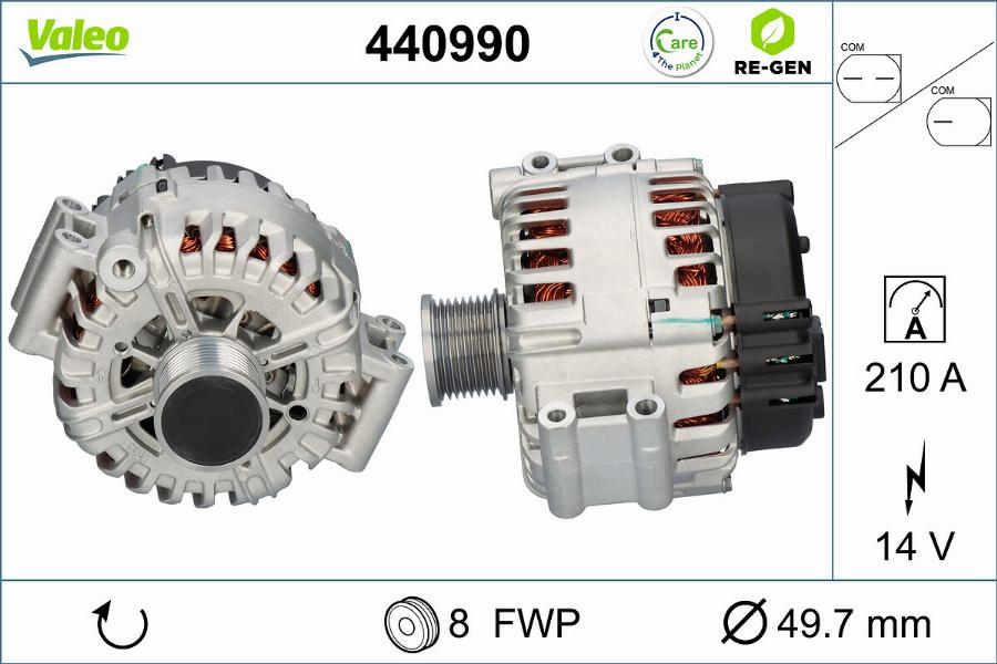 Valeo 440990 - Генератор autocars.com.ua