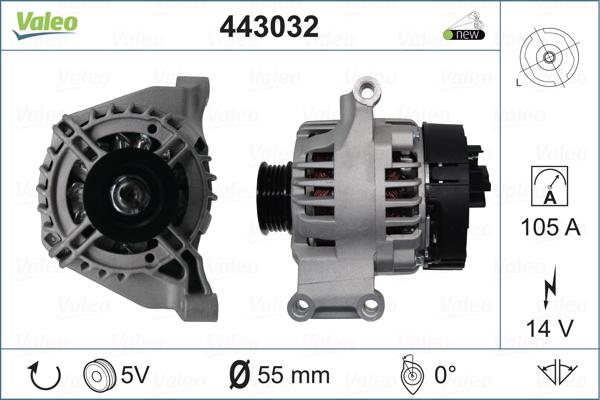 Valeo 443032 - Генератор autodnr.net